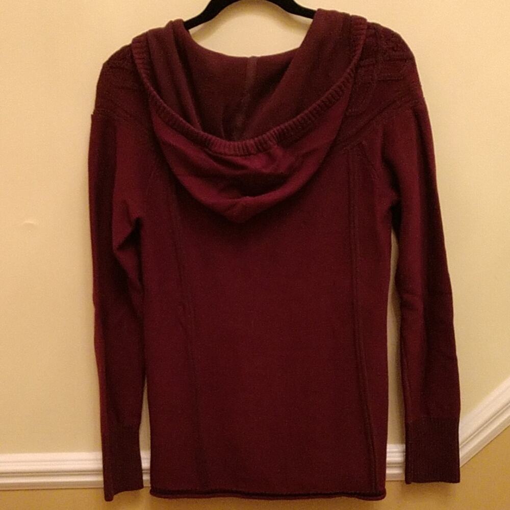 NWT Eddie Bauer Plumwine Mt Shasta Hoodie Sweater size Small - Picture 4 of 8